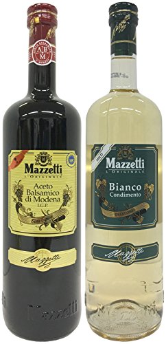 Probierpaket: Mazzetti Aceto Balsamico di Modena IGP Tino Tipico (1 x1L) + Mazzetti Condimento Bianco (1 x 1L) von Zeelec