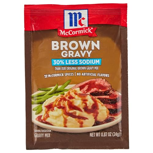 McCormick 30% Less Sodium Brown Gravy Mix (24 g) von McCormick