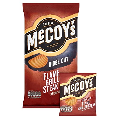 McCoys Flame Grilled Steak Crisps 6 X 32G von McCoy's