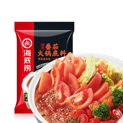 McKona Authentische Hot-Pot-Basis, Eine Vielzahl Von Geschmacksrichtungen Zur Auswahl, Genießen Sie Ein Anderes Köstliches Erlebnis (Tomatengeschmack200g) von McKona