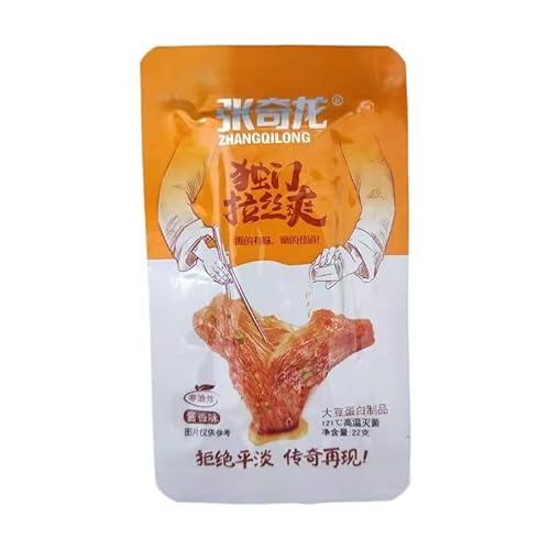 McKona Chinesischer Sojabohnen-Snack Spicy Latiao, Bean Curd Spicy Strip, Würziger Getrockneter Tofu Beancurd(22 G X 20 Packung) (Sojasaucengeschmack) von McKona