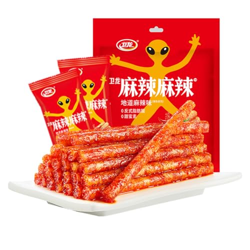 McKona Latiao 12 Packs Spicy Seasoned Snacks Sweet and Spicy Chinese Spicy Snacks Classic Hot Strips for Office Casual Snack(12 * 18g) von McKona