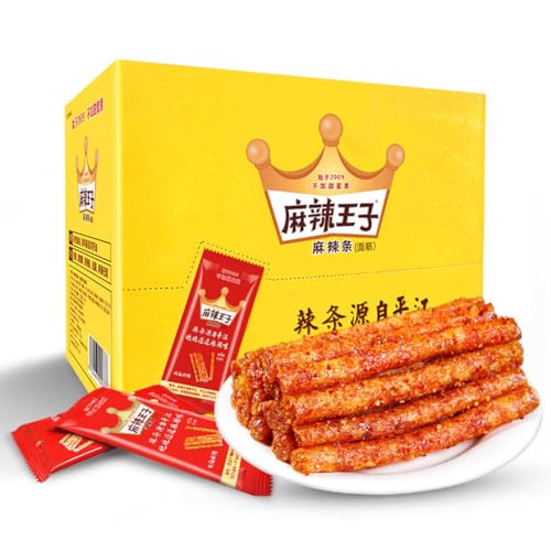 McKona Latiao 30 Packs Spicy Seasoned Snacks Sweet and Spicy Chinese Spicy Snacks Classic Hot Strips for Office Casual Snack(30 * 18g) von McKona