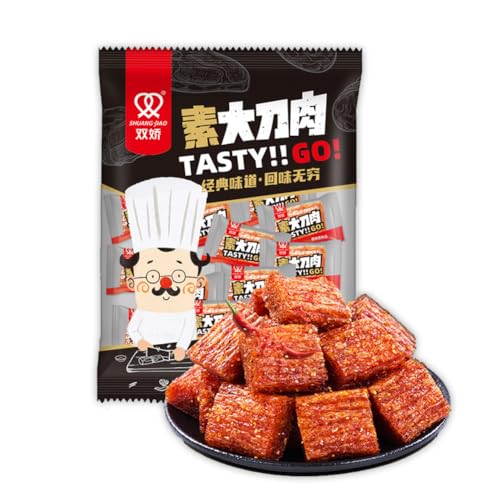 McKona Würzig Gewürzte Snacks 208g Würzige Snacks Latiao Chinesischer Snack Da Dao Rou Lässige Snacks, Duftendes scharf Individuelles Paket (1 Pcs) von McKona