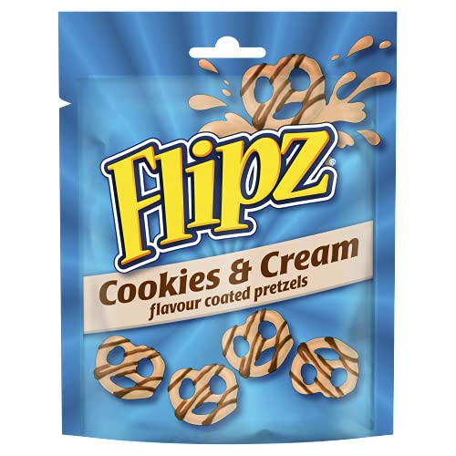 Flipz Cookies & Cream Salty Sweet Brezel Snack, 90 g (1er Pack) von McVitie's