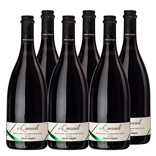 Lambrusco Reggiano DOC "I Quercioli" Perlwein Emilia Romagna trocken (6 x 0.75l) von Medici Ermete