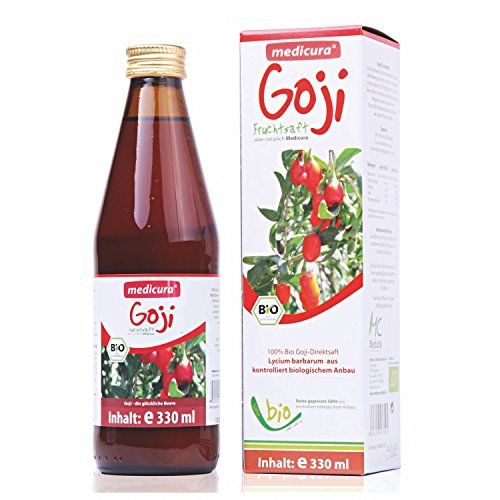 Bio Goji 100% Fruchtsaft - 330 ml Glasflasche von Medicura