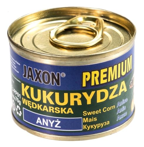 JAXON Angelmais Premium stark aromatisierter Mais in 6 Geschmacksrichtungen Angelköder Feeder 70g Karpfenangeln Karpfenfischen Grundfutter (Anis/FJ-PP01) von Jaxon