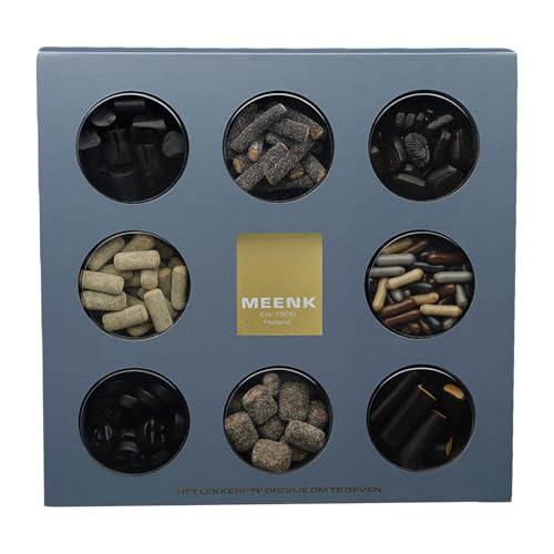 Meenk Geschenkset Dropproeverij 400g I Lakritz-Geschenk aus den Niederlanden I holländisches Lakritz I Drop I Mischung aus süßem und salzigem Lakritz I Dutch Licorice von Meenk