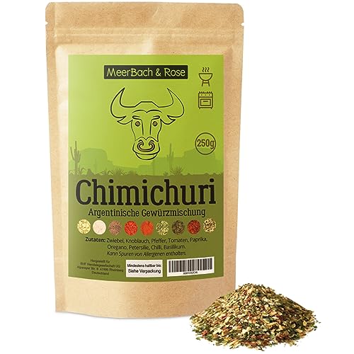 Chimichurri Gewürzmischung, 250g Chimi Churri, Argentinisches Gewürz, Chimichurri Gewürz, perfekt zum Grillen! von MeerBach & Rose