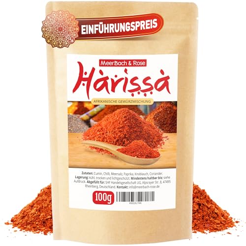 Harissa Gewürzmischung 100g, Harissa Pulver, das Kult - Gewürz aus der orientalischen und nordafrikanischen Küche von MeerBach & Rose