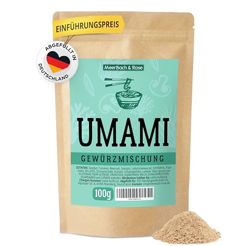 Umami Gewürzmischung 100g allrounder Würzmischung, japanisches Gewürz, herzhafter Geschmack, Alleswürzer von MeerBach & Rose