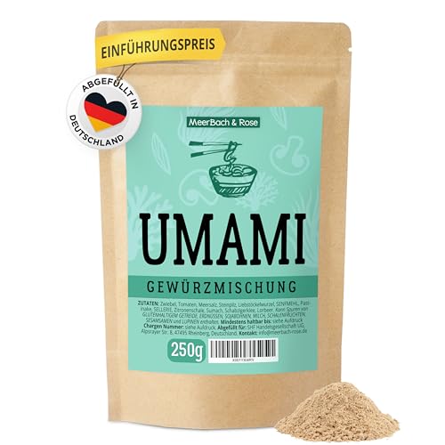 Umami Gewürzmischung 250g allrounder Würzmischung, japanisches Gewürz, herzhafter Geschmack, Alleswürzer von MeerBach & Rose