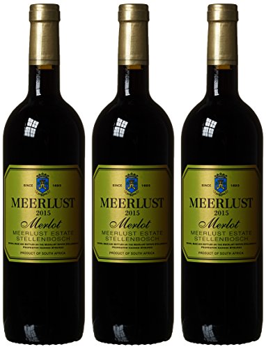 Meerlust Merlot 2016 Stellenbosch Wein trocken (3 x 0.75 l) von Meerlust Wine Estate