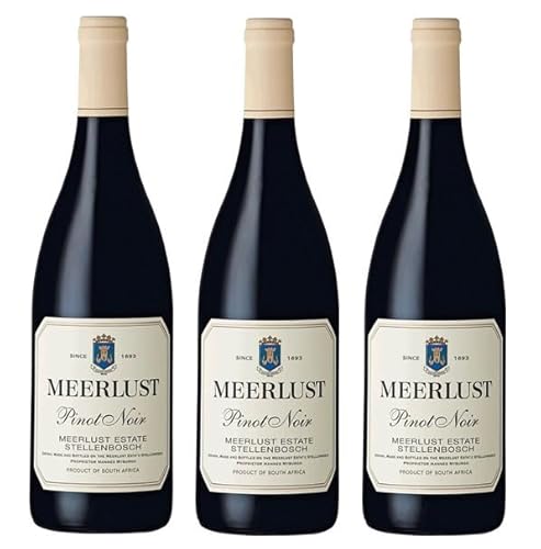 3x 0,75l - 2021er - Meerlust - Pinot Noir - Stellenbosch W.O. - Südafrika - Rotwein trocken von Meerlust