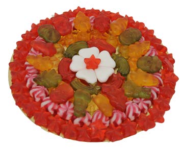 Fruchtgummi Pizza Winter Weihnachtszeit im original Pizzakarton 450g von Mega Paradies GmbH