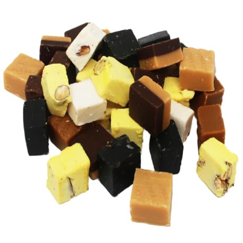 Fudge Mix Old English Vanille Cappuccino Rum Rosine Schokolade 1000g von Mega Paradies GmbH