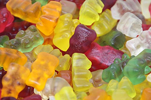 Fruchtgummi Bären ohne Zucker 5fach sortiert mit Stevia gesüßt 175g von Mega Paradies