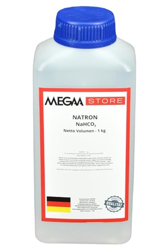 Megaa store Natron Pulver Baking Soda | 1kg bis 25kg | Hochreine Lebensmittelqualität Backpulver Backen und Kochen Putzmittel NaHCO3 von Megaa store