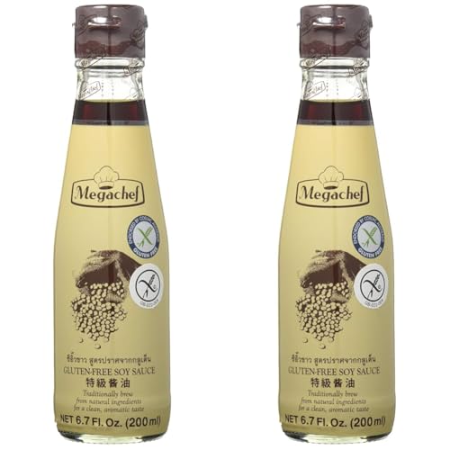 MEGACHEF - Sojasosse Glutenfrei - (1 X 200 ML) (Packung mit 2) von Megachef