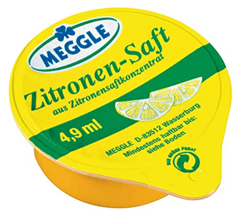 Meggle Zitronen-Saft 120 x 4,9 ml, 1er Pack von Meggle