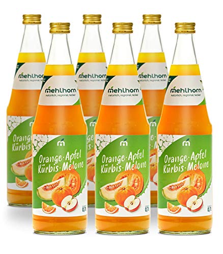 Mehlhorns Orange- Apfel- Kürbis- Melone- Mehrfruchtgetränk (6 x 0,7 l) von Mehlhorns Saftmanufaktur