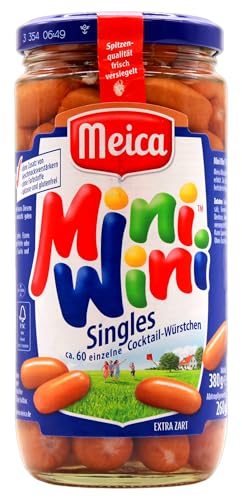 Meica Mini Wini Singles Cocktail-Würstchen, 12er Pack (12 x 260g) von Meica