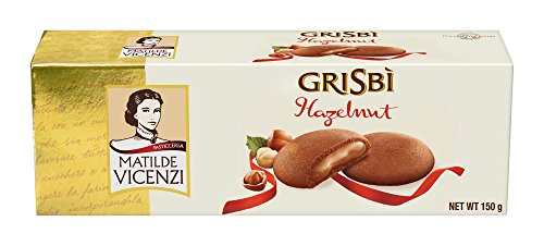 3x Vicenzi Grisbi Nocciola Kekse mit haselnuss creme150g riegel biskuits kuchen von Meidi-Ya