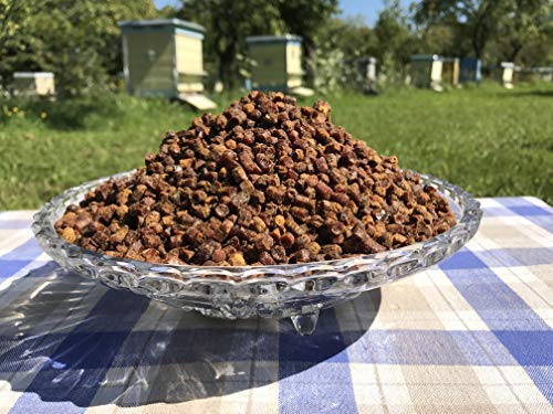 Bienenbrot, Perga, Fermentierter Blütenpollen, Roh & Naturlich, Ohne Konservierungsstoffe, Ohne Gentechnik, Geeignet für Vegetarier, 250gr., 2021 Ernte von Mein Bienenbrot