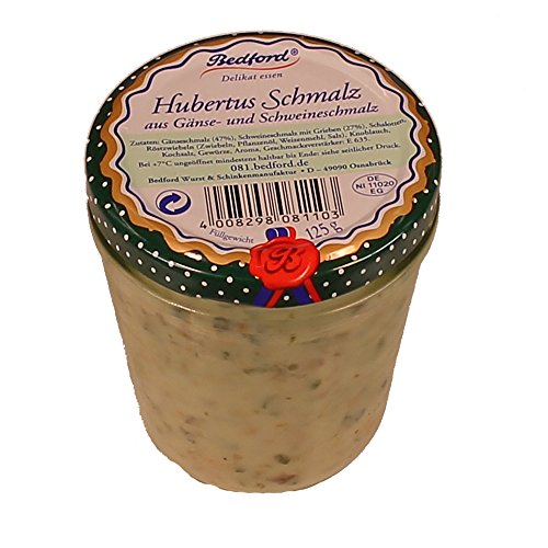 Hubertusschmalz 125 g Glas (Gänse- und Schweineschmalz) von MeinMetzger Gutes bewusst genießen