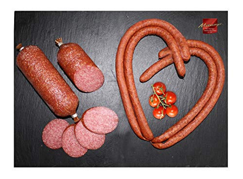 Wurst aus Thüringen I Sortiment mit Salami I Wurst der Meininger Traditionsfleischerei von Meininger Die Thüringer Traditionsfleischerei