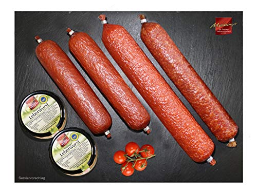 Wurstpaket I Wurst aus dem Thüringer Wald I Leberwurst I Salami I Kochsalami von Meininger Die Thüringer Traditionsfleischerei