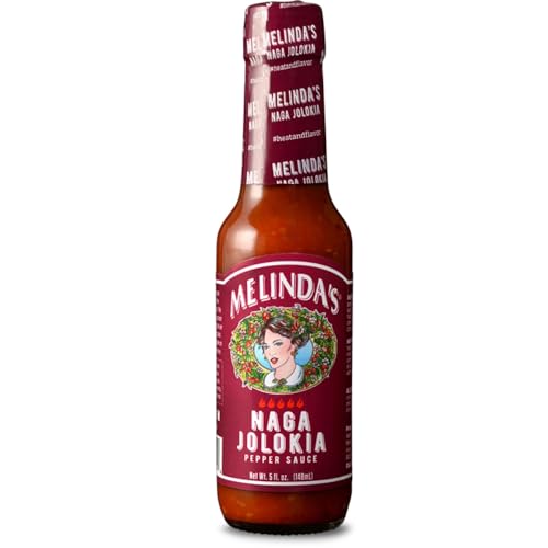 Melindas Naga Jolokia Ghost Pepper Hot Sauce, 148 ml (Modell: U8-BV3J-PUY7-CA) von Melinda's