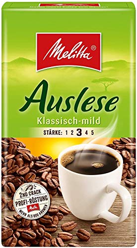 Melitta Auslese klassisch-mild Filterkaffee 9x 500g (4500g) - Melitta Café gemahlen von Melitta