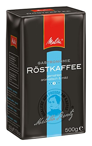 Melitta Gemahlener Filterkaffee, Mild mit schokoladiger Note, Mittlerer Röstgrad, 6 x 500 g von Melitta