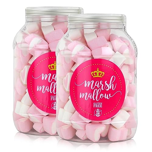 Mellow Herzen 650g in der Retrodose Schaumzuckerware Marsh-Mallows (2er Pack) von Mellow Mellow