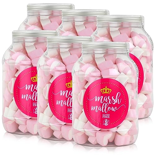 Mellow Herzen 650g in der Retrodose Schaumzuckerware Marsh-Mallows (6er Pack) von Mellow Mellow