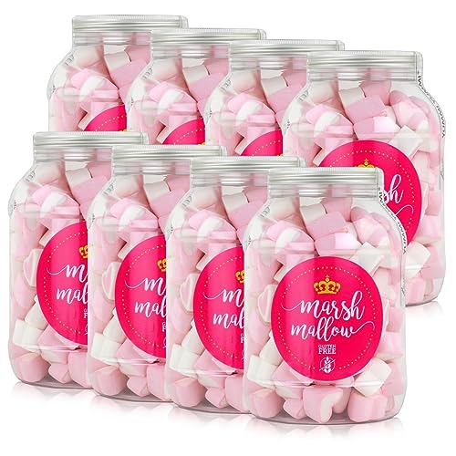 Mellow Herzen 650g in der Retrodose Schaumzuckerware Marsh-Mallows (8er Pack) von Mellow Mellow