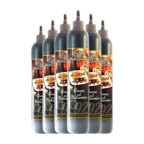 Essig Mengazzoli. Crema di Balsamico Medium Flasche 50 cl (Karton mit 6 Medium Flasche von 50 cl) von Mengazzoli