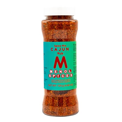 Menol Spices Cajun-Gewürzmischung - 125g in Streuerflasche - Gourmetqualität von Menol Spices