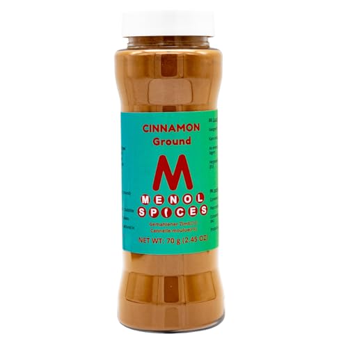 Menol Spices Gemahlener Zimt - 70g in Streuerflasche - Gourmetqualität von Menol Spices