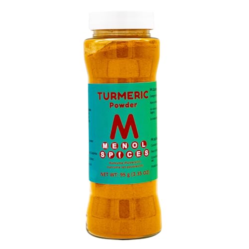 Menol Spices Kurkuma-Pulver - 95g in Streuerflasche - Gourmetqualität von Menol Spices