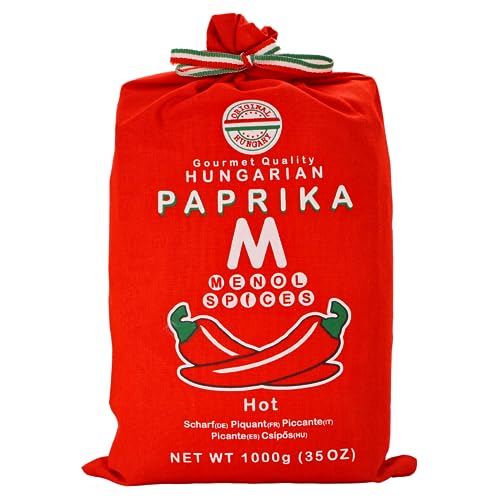 Menol Spices Ungarische Paprika (Scharf 1000g) Premium Qualität, Herkunft: Szeged, Ungarn von Menol Spices