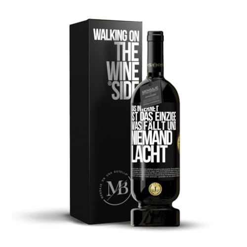 «Das Internet ist das einzige was fällt und niemand lacht» Flaschenpost. Premium Rotwein Reserve 12 Monate MBS Martín Berasategui System + Gift Box. Etikett Schwarz ANPASSBAR von Mensaje en una Botella