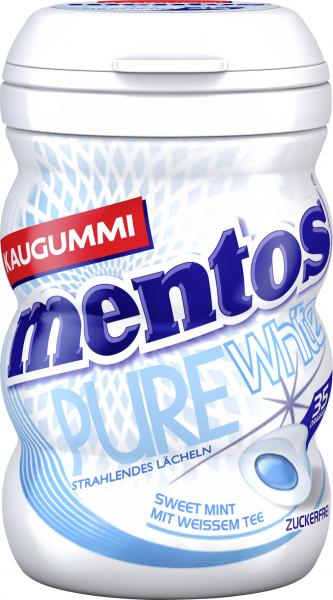 Mentos Kaugummi Pure White Sweet Mint zuckerfrei von Mentos