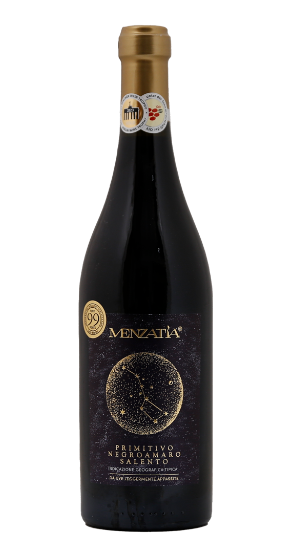 Menzatia Primitivo Negroamaro Salento Blue Edition 2022 von Menzatìa