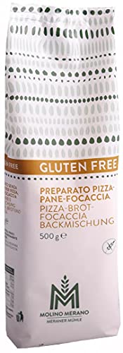 Pizza-Brot-Focaccia Backmischung (glutenfrei) von der Meraner Mühle 500g von Meraner Mühle