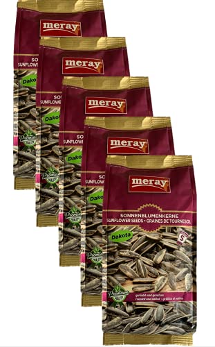 Sonnenblumenkerne Dakota meray 250g gesalzen, geröstet - 5er Pack von Meray