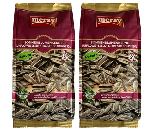 Sonnenblumenkerne Dakota meray 300g gesalzen, geröstet - 2er Pack von Meray