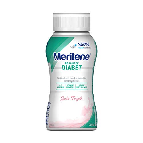 Meritene Resource Diabet Drink Fragola Iperproteica Fibre, 200ml von Meritene